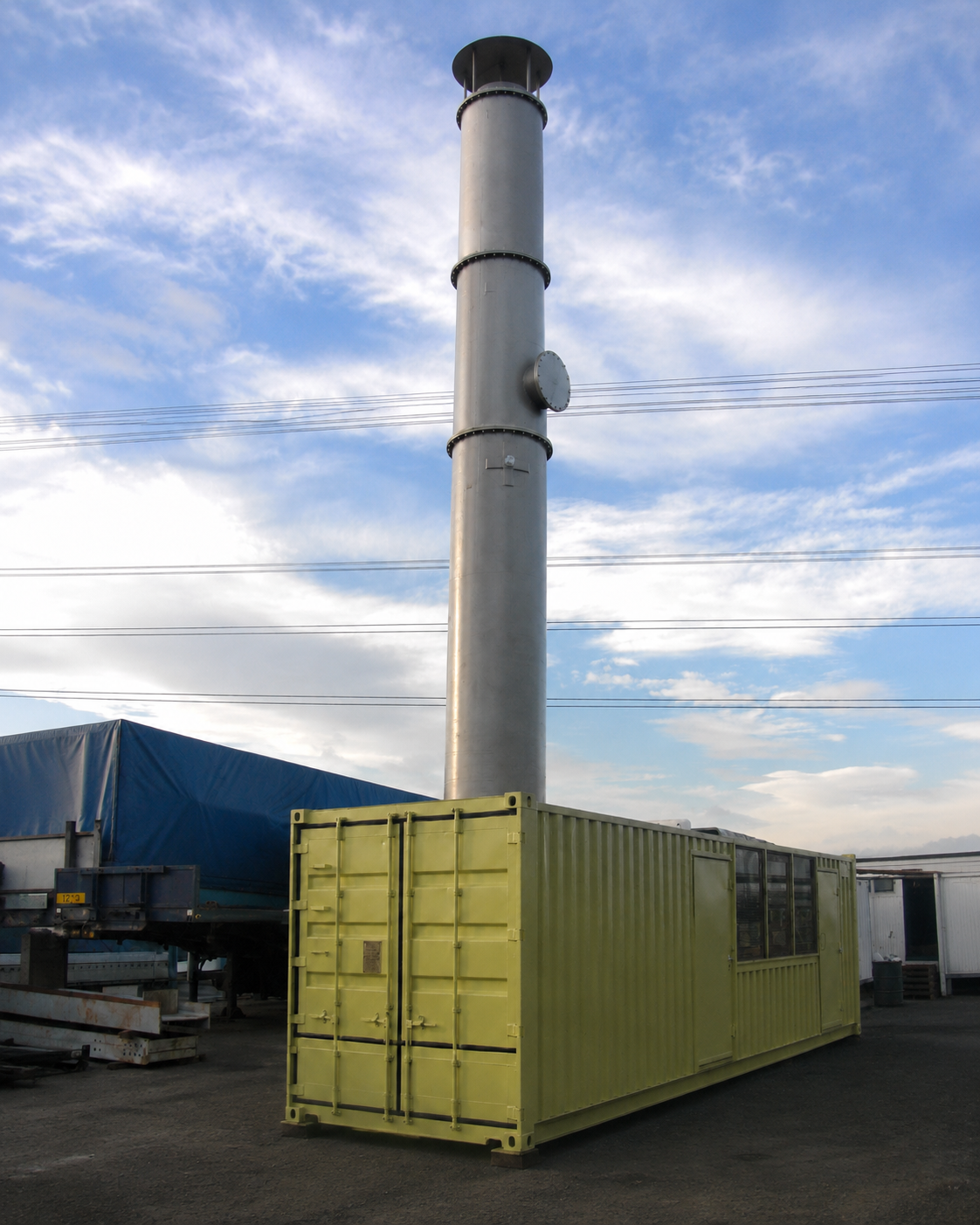 Full-height process tower