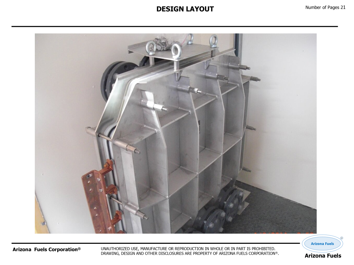 Design layout: gas supply skid
